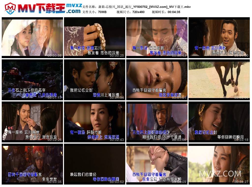 萧莉-忘情川_国语_流行_YF500752